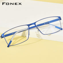 Load image into Gallery viewer, FONEX Alloy Glasses Frame Men Square Myopia Optical Prescription Eyeglasses Frames 2023 Male Korea Screwless Eyewear 997