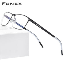 Carica l&#39;immagine nel visualizzatore di Gallery, FONEX Alloy Glasses Frame Men Square Myopia Prescription Optical Eyeglasses 2023 Male Full Korean Screwless Eyewear 993