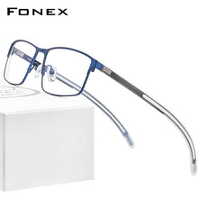Load image into Gallery viewer, FONEX Alloy Glasses Frame Men Square Myopia Prescription Optical Eyeglasses 2023 Male Metal Full Korea Screwless Eyewear 998
