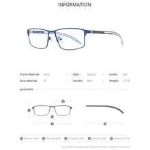 Load image into Gallery viewer, FONEX Alloy Glasses Frame Men Square Myopia Prescription Optical Eyeglasses 2023 Male Metal Full Korea Screwless Eyewear 998