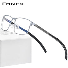 Load image into Gallery viewer, FONEX Alloy Glasses Frame Men Square Myopia Prescription Optical Eyeglasses 2023 Male Metal Full Korea Screwless Eyewear 998