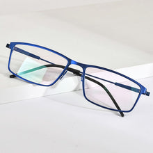 Carica l&#39;immagine nel visualizzatore di Gallery, FONEX Alloy Glasses Frame Men Square Myopia Prescription Optical Eyeglasses 2023 Male Full Korean Screwless Eyewear F1022