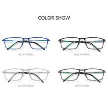 Carica l&#39;immagine nel visualizzatore di Gallery, FONEX Alloy Glasses Frame Men Square Myopia Prescription Optical Eyeglasses 2023 Male Full Korean Screwless Eyewear F1022