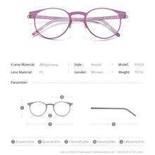 Load image into Gallery viewer, FONEX Alloy Glasses Frame Men Ultralight Women Vintage Round Prescription Eyeglasses 2023 Optical Frame Screwless Eyewear F1023