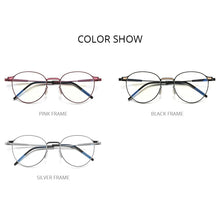 Load image into Gallery viewer, FONEX Alloy Glasses Frame Women Round Myopia Prescription Optical Eyeglasses Men 2023 Metal Full Korean Screwless Eyewear F1014