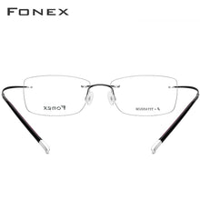 Load image into Gallery viewer, FONEX B Pure Titanium Rimless Optical Glasses Men Women Frameless Prescription Eyeglasses Frame Ultralight Myopia Eyewear 9203