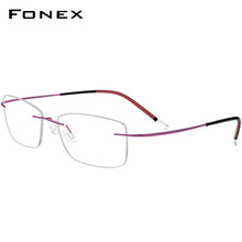 Load image into Gallery viewer, FONEX B Pure Titanium Rimless Optical Glasses Men Women Frameless Prescription Eyeglasses Frame Ultralight Myopia Eyewear 9203