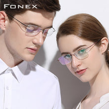 Load image into Gallery viewer, FONEX B Pure Titanium Rimless Optical Glasses Men Women Frameless Prescription Eyeglasses Frame Ultralight Myopia Eyewear 9203