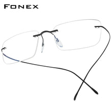 Load image into Gallery viewer, FONEX B Titanium Glasses Frame Men 2023 Women Rimless Prescription Square Eyeglasses Frames Myopia Optical Korean Eyewear F85634