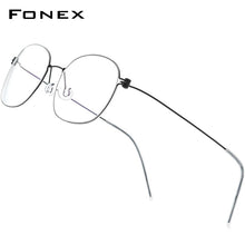 Load image into Gallery viewer, FONEX B Titanium Glasses Frame Men Prescription Eyeglasses Korean Denmark Women Myopia Optical Frame Screwless Eyewear F7513