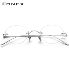Load image into Gallery viewer, FONEX B Titanium Rimless Glasses Women Vintage Retro Eyeglasses Frame Men  Prescription Myopia Optical Eyewear 869