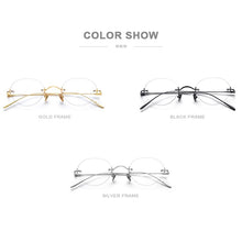 Load image into Gallery viewer, FONEX B Titanium Rimless Glasses Women Vintage Retro Eyeglasses Frame Men  Prescription Myopia Optical Eyewear 869