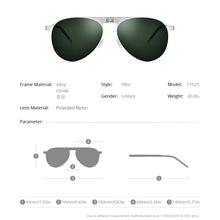 Load image into Gallery viewer, FONEX Polarized Sun Glasses Men Portable Folding Pilot Sunglasses for Man 2023 MaleUV400 Shades with Nylon Lens F1025