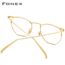 Carica l&#39;immagine nel visualizzatore di Gallery, FONEX Pure B Titanium Glasses Frame Women Ultralight Polygon Prescription Eyeglasses Men Spectacles Myopia Optical Eyewear 885