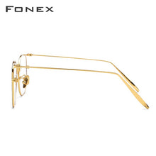 Carica l&#39;immagine nel visualizzatore di Gallery, FONEX Pure B Titanium Glasses Frame Women Ultralight Polygon Prescription Eyeglasses Men Spectacles Myopia Optical Eyewear 885