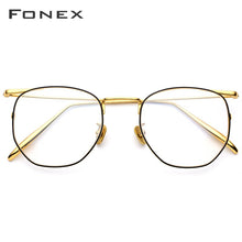 Carica l&#39;immagine nel visualizzatore di Gallery, FONEX Pure B Titanium Glasses Frame Women Ultralight Polygon Prescription Eyeglasses Men Spectacles Myopia Optical Eyewear 885