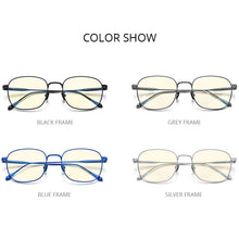 Load image into Gallery viewer, FONEX Pure Titanium Anti Blue Light Blocking Glasses Women 2023 Vintage Round Antiblue Rays Computer Eyeglasses Men AB8560