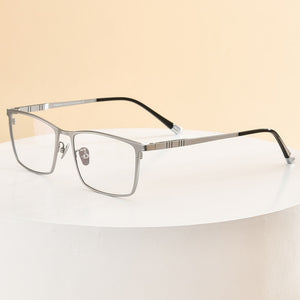 FONEX Pure Titanium Eyeglasses Frame Men Square Eyewear 2022  Male Classic Full Optical Prescription Glasses Frames F85641