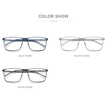 Load image into Gallery viewer, FONEX Pure Titanium Eyeglasses Frames 2023 Prescription Oversize Big Square Glasses Men Myopia Optical Frame Eyewear 8526
