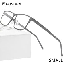 Load image into Gallery viewer, FONEX Pure Titanium Glasses Frame Men 2023 Prescription Eye Glasses for Men Square Eyeglasses Myopia Optical Frames Eyewear 871