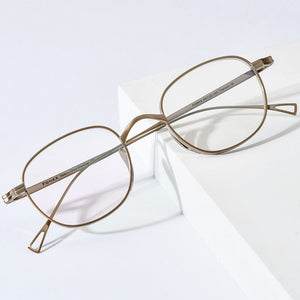FONEX Pure Titanium Glasses Frame Men Retro Square Prescription Eyeglasses Women 2023 Vintage Myopia Optical Eyewear F85649