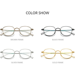 FONEX Pure Titanium Glasses Frame Men Retro Square Prescription Eyeglasses Women 2023 Vintage Myopia Optical Eyewear F85649