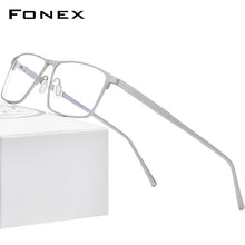 Load image into Gallery viewer, FONEX Pure Titanium Glasses Frame Men Retro Vintage Square Eyewear 2023 Prescription Optical Myopia Eyeglasses Frames 8552