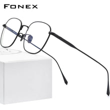 Carica l&#39;immagine nel visualizzatore di Gallery, FONEX Pure Titanium Glasses Frame Men Square Eyewear 2023 Male Optical Myopia Prescription Eyeglasses Frames 8560