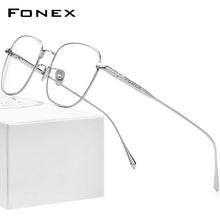 Carica l&#39;immagine nel visualizzatore di Gallery, FONEX Pure Titanium Glasses Frame Men Square Eyewear 2023 Male Optical Myopia Prescription Eyeglasses Frames 8560