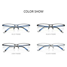 Load image into Gallery viewer, FONEX Pure Titanium Glasses Frame Men Square Eyewear 2023 Male Half Optical Myopia Prescription Eyeglasses Frames 85640