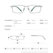 Load image into Gallery viewer, FONEX Pure Titanium Glasses Frame Men Square Eyewear 2023 Male Full Rim Optical Frames Prescription Eyeglasses Frames F85691