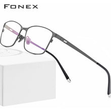 Load image into Gallery viewer, FONEX Pure Titanium Glasses Frame Men Square Eyewear Male Classic Full Optical Prescription Eyeglasses Frames Gafas Oculos 8505