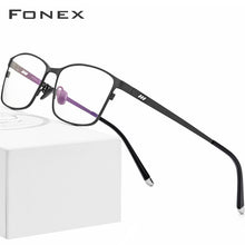 Load image into Gallery viewer, FONEX Pure Titanium Glasses Frame Men Square Eyewear Male Classic Full Optical Prescription Eyeglasses Frames Gafas Oculos 8505