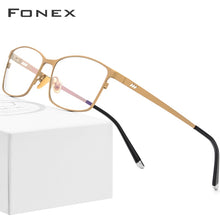 Load image into Gallery viewer, FONEX Pure Titanium Glasses Frame Men Square Eyewear Male Classic Full Optical Prescription Eyeglasses Frames Gafas Oculos 8505