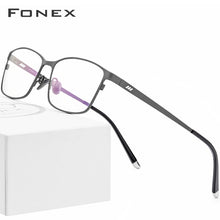 Load image into Gallery viewer, FONEX Pure Titanium Glasses Frame Men Square Eyewear Male Classic Full Optical Prescription Eyeglasses Frames Gafas Oculos 8505