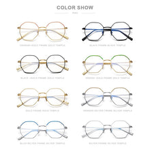 Load image into Gallery viewer, FONEX Pure Titanium Glasses Frame Men Ultralight Polygon Myopia Optical Prescription Eyeglasses Frame Women Female Eyewear 880
