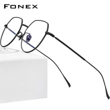 Load image into Gallery viewer, FONEX Pure Titanium Glasses Frame Men Vintage Polygon Myopia Optical Prescription Eyeglasses Frame Men 2023 Eyewear F85660