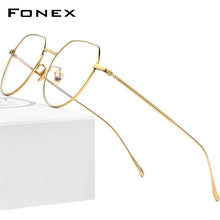 Load image into Gallery viewer, FONEX Pure Titanium Glasses Frame Men Vintage Polygon Myopia Optical Prescription Eyeglasses Frame Men 2023 Eyewear F85660