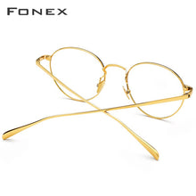 Load image into Gallery viewer, FONEX Pure Titanium Glasses Frame Men Vintage Round Myopia Optical Prescription Eyeglasses Frames Women Retro Oval Eyewear 893