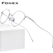 Load image into Gallery viewer, FONEX Pure Titanium Glasses Frame Women Retro Cat Eye Prescription Eyeglasses 2023 Cateye Myopia Optical Eyewear F85657