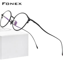 Load image into Gallery viewer, FONEX Pure Titanium Glasses Frame Women Retro Cat Eye Prescription Eyeglasses 2023 Cateye Myopia Optical Eyewear F85657
