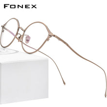 Load image into Gallery viewer, FONEX Pure Titanium Glasses Frame Women Retro Cat Eye Prescription Eyeglasses 2023 Cateye Myopia Optical Eyewear F85657