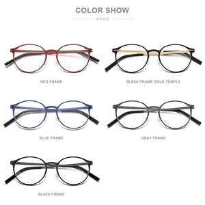 Pure Titanium Glasses Frame Women Retro Round Prescription Eyeglasses  New Men Antiskid Optical Screwless Eyewear