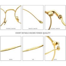 Load image into Gallery viewer, Pure Titanium Glasses Men Vintage Round Eyewear Myopia Optical Prescription Brand Designer Eyeglasses Frame Women