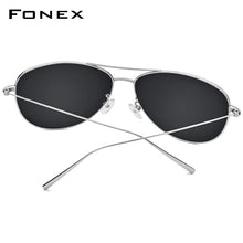 Load image into Gallery viewer, FONEX Pure Titanium Polarized Sunglasses Men Aviation Sun Glasses for Men Brand Designer Male Aviador Mirrored Sunglass 3001
