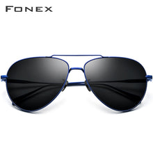 Load image into Gallery viewer, FONEX Pure Titanium Sunglasses Men Aviation Polarized Sun Glasses for Men 2023 Driving Outdoor Aviador UV400 Shades 8507