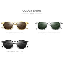 Load image into Gallery viewer, FONEX Pure Titanium Sunglasses Men  Round Polarized Sun Glasses for Women 2023 Mirrored UV400 Korea Eyewear 8509
