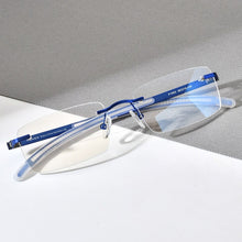 Load image into Gallery viewer, FONEX Rimless Glasses Men 2023 Prescription Square Eyeglasses Frame Frameless Silicone Screwless Myopia Optical Eyewear F1003