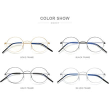 Load image into Gallery viewer, Screwless Eyewear Prescription Eyeglasses Frame Women Round Myopia Optical Denmark Korean Glasses Frame Men Titanium 98607