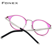 Load image into Gallery viewer, FONEX TR90 Glasses Frame Men Women Vintage Round Prescription Eyeglasses Myopia Optical Frame Spectacles Retro Screwless Eyewear